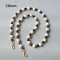 Detail of 120cm beaded strap with acrylic and wood beads and gold lobster clasps - Style 3 / 120cm