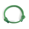 Adjustable green 550 paracord bracelet with anchor design for outdoor activities - Woven Style / Fruit Green
