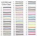 Nuancier détaillé des cordons tissés de 0,2 cm pour bracelets de série marine - Autres Couleurs Noter le Code Couleur