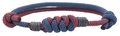 Bracciale nodo cinese intrecciato blu scuro e bordeaux con cordino regolabile coppia - Viola Taro E Blu Chiaro