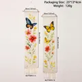 Tabella taglie dettagliata dei quadri da parete a farfalla boho con nappe di cotone - Stili Farfalla Blu e Gialla (m03173)