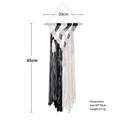 Arazzo da parete in stile boho intrecciato a mano, decoro geometrico bianco e nero - Nero & Bianco