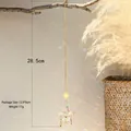Detaillierter Sonnenfänger mit Metall-Sonnenscheibe, Kristallstern und Regenbogen-Reflexen - Stern Hohl Stil (ms137)