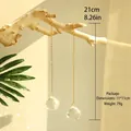 Λεπτομέρεια κρυστάλλου suncatcher σε ξύλο, αλυσίδα 21cm με διάθλαση φωτός στο δωμάτιο - Στυλ Κρυστάλλινης Σφαίρας