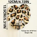 Dettaglio del vaso da parete in legno a foglia leopardata con altezza 13,5cm e larghezza 12cm - Stile Foglia Inclinata (ms9822) / 13.5x12cm