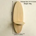 Dettaglio della mensola ovale in legno massiccio alta 30 cm con venatura naturale del pino - Stile Ovale Singolo (ms9998)