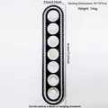 Bohemian moon phase wooden wall hanging decor in black and natural wood finish - Moon Phase Decorative Style (ms11665)