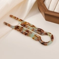 French style U-shaped acetate hair pins with tortoiseshell pattern for women buns - Brown
