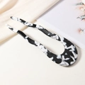 Minimalistische U-förmige Haarnadel aus Acetat mit schwarz-weißem Marmormuster im 45-Grad-Winkel - Schwarz und Weiß 8#