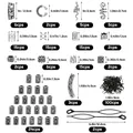 Guida alle taglie dettagliata per il set di 76 perle vichinghe e accessori per capelli - Kit da 219 Pezzi (21*12*1.7)