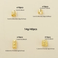 40tlg. Goldene Flechtringe und Haarmanschetten aus Metall für DIY-Haarschmuck - Gemischter Hohlstil / Gold