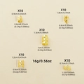 50er Set goldene hohle Metall-Haarmanschetten und Schmuckzubehör für DIY-Flechtfrisuren - Gold