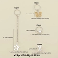 Set da 29 pezzi di gioielli per capelli con farfalle, stelle e perle per treccine - Stile Misto