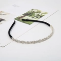 Elegante diadema fina de aleación de plata con brillantes diamantes de imitación - Plateado Diamante Blanco (I2310)