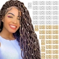 Set di 40 anelli per capelli traforati in oro e argento per trecce e dreadlocks - Mix Oro e Argento