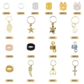 Set 195 pezzi gioielli per capelli con polsini cavi e ciondoli in oro e argento - Set di Stili Misti