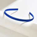 Cerchietto a forma di U in raso blu reale lucido per accessori per capelli DIY - Blu Reale