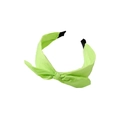 Neongrüner Stoffhaarreif mit großer Schleife für das sommerliche Haarstyling - Schleife Haarreif