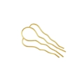 Due pettini per capelli dorati a forma di U per eleganti acconciature stile cinese - 4 Rebi (Imitazione Oro) E4433