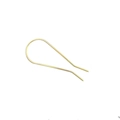 Dettaglio di una forcina per capelli dorata a forma di U con design a goccia minimalista - 2 Rebi (Imitazione Oro) E4433
