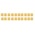 20pcs golden engraved metal beads for dreadlocks and hair braids DIY accessories - Gold Hollow Hair Cuff