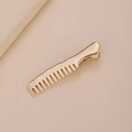 Fermaglio per capelli minimalista in metallo dorato a forma di pettine per styling fai-da-te - Pettine