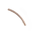 Elegante fermaglio dorato con file di perle bianche e strass scintillanti - Oro
