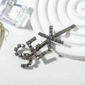 Fermaglio per capelli con lettere SEX e strass scintillanti in finitura canna di fucile - Canna di Fucile-SEX(B5524)