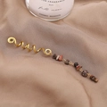 Bohemian gold spiral dreadlock hair accessory with natural gemstone pendant beads - Coffee Long Style (E9428)