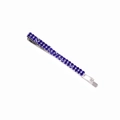 Fermaglio per capelli in argento con doppia fila di strass blu scuro in stile sobrio - Argento Blu Reale (C5524)