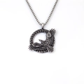 Collana con ciondolo aquila vichinga vintage in acciaio inossidabile da uomo con nodo celtico - Stile Aquila Vichinga