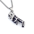 Collana con ciondolo teschio vintage in acciaio inossidabile con apribottiglie - Teschio (Teschio + Catena in Acciaio Inossidabile)