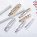 Set di 6 mollette di lusso con strass in oro e argento con diverse dimensioni - Assortimento Misto