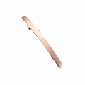 Elegant rose gold metal hair clip with a brushed matte finish and spring closure mechanism - Rose Gold