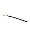 Pasador de pelo negro brillante minimalista con elegante ribete metálico de oro rosa - Pieza Única Negra Corta (E6525)