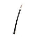 Minimalist black glossy hair clip with gold metal accents for women's hairstyling - Long Black Single Piece (E6527)