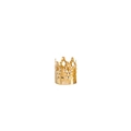 Anneau de cheveux couronne dorée avec motifs ajourés pour accessoires de tresses dreads - Style Couronne Dorée (M3303)