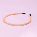 Glitzerndes rosa Pailletten-Stirnband für Mädchen mit rutschfesten Endschützern - Orange (c9334)