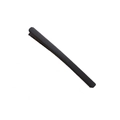 Minimalist matte black metal duckbill hair clip for sectioning and styling hair - Black