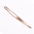 Rose gold large eye metal crochet hook for dreadlocks and hair extension crafts - Rose Gold Metal Large Eye Needle (Rose Gold E8525)