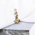 Detailed macro shot of vintage bronze anchor hair charm with intricate rope engraving - Vintage Anchor Style (E7528-22#)