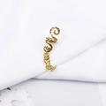 Detail of golden spiral dreadlock clip with a vintage mermaid pendant on white fabric - Vintage Mermaid Style (M4505-27#)