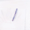 Minimalist long acetate hair clip with dreamy purple and light blue marble texture - Light Blue