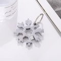 18-in-1 roestvrijstalen sneeuwvlok multitool met schroevendraaier en flesopener - Zilver (D6423)