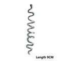 Forcina a spirale celtica argento stile vintage, accessorio per capelli in metallo 9cm - Argento Grande (9cm)