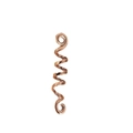 Accessorio capelli celtico a spirale oro rosa con design a elica e anelli in metallo - Oro Rosa Medio (6cm)