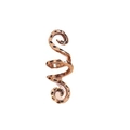Anello a spirale in stile nodo celtico color oro rosa con texture a punti neri a rilievo - Oro Rosa Piccolo (2.7cm)