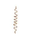 Fermaglio per capelli a spirale celtica oro rosa con finitura metallica lucida su bianco - Oro Rosa Grande (9cm)