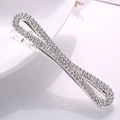 Elegantes Haarspangen-Set mit Strasssteinen und geometrischem Design für tägliche Styles - 8-Form Silber Stil (H1508)