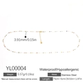 Cadena de cintura de cuentas de colores en acero inoxidable dorado con conchas marinas - Estilo con Adorno de Micro-Cuentas Coloridas (YL00004)